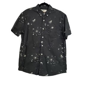Urban Pipeline Black Soft Button-Down Short-Sleeve Shirt. Size XL